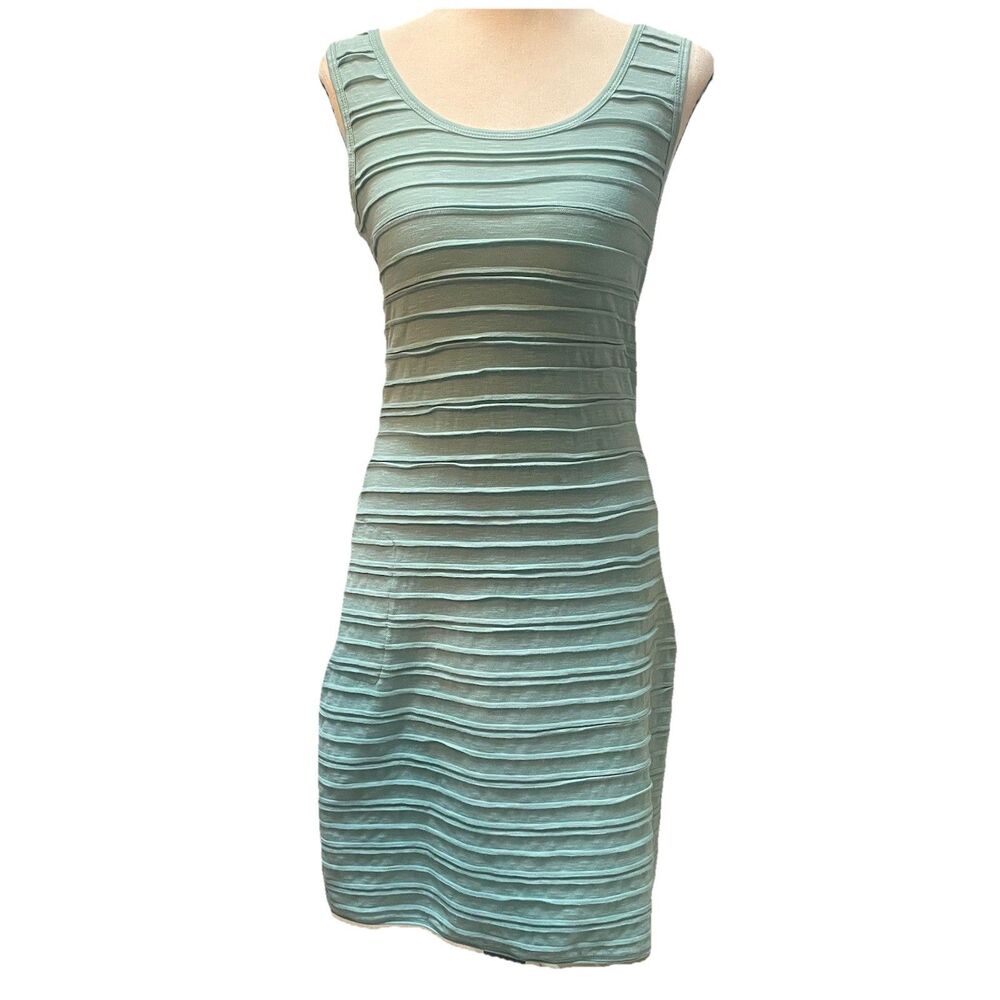 Toad & Co Women Tank Midi Dress S zip Pocket Outdoors Comfort stretch Seafoam